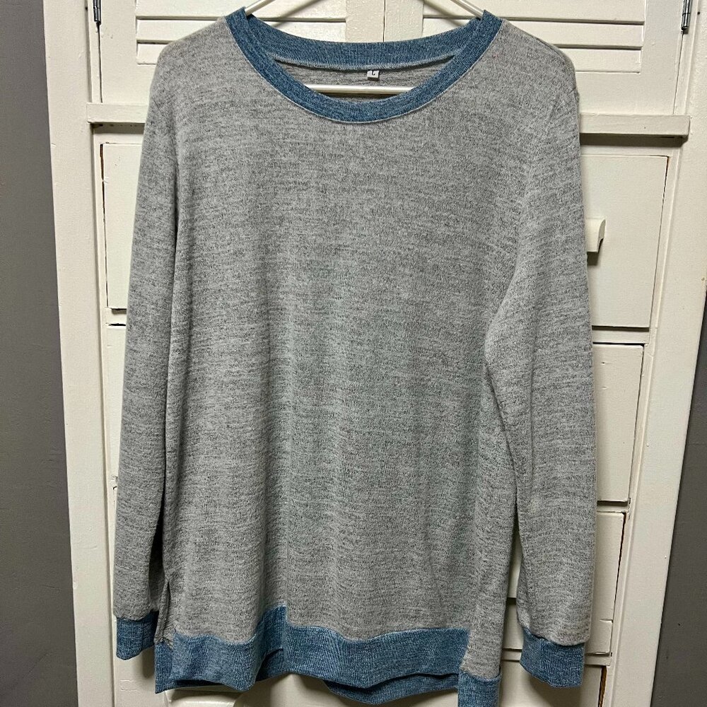 Two Tone Long Sleeve Top